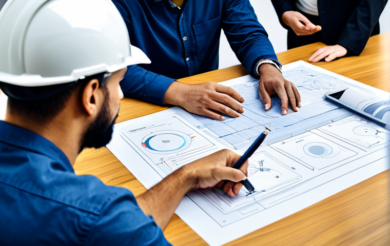 T자형 전문성 모델 비교 - **Image Prompt:** A graphic designer working on a digital marketing campaign, surrounded by mood boa...