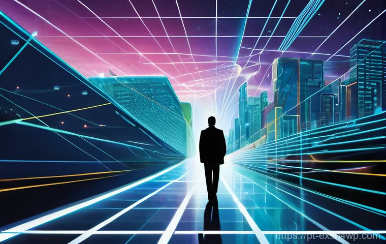 T자형 전문성의 미래 전망 - **Prompt:** A dynamic, inspiring portrait of a "T-shaped professional." The central figure, a divers...