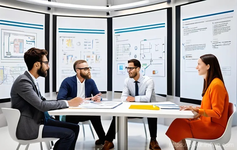 T자형 전문성의 미래 전망 - **Prompt:** An abstract yet clear depiction of "connecting points" and "adaptability" in a professio...