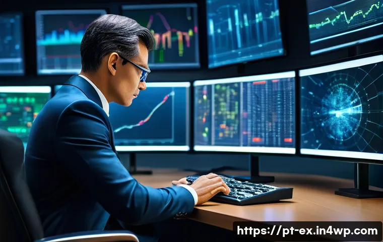 T자형 전문성을 위한 비즈니스 사례 분석 - The professional is keenly observing and thoughtfully interacting with the data, demonstrating maste...