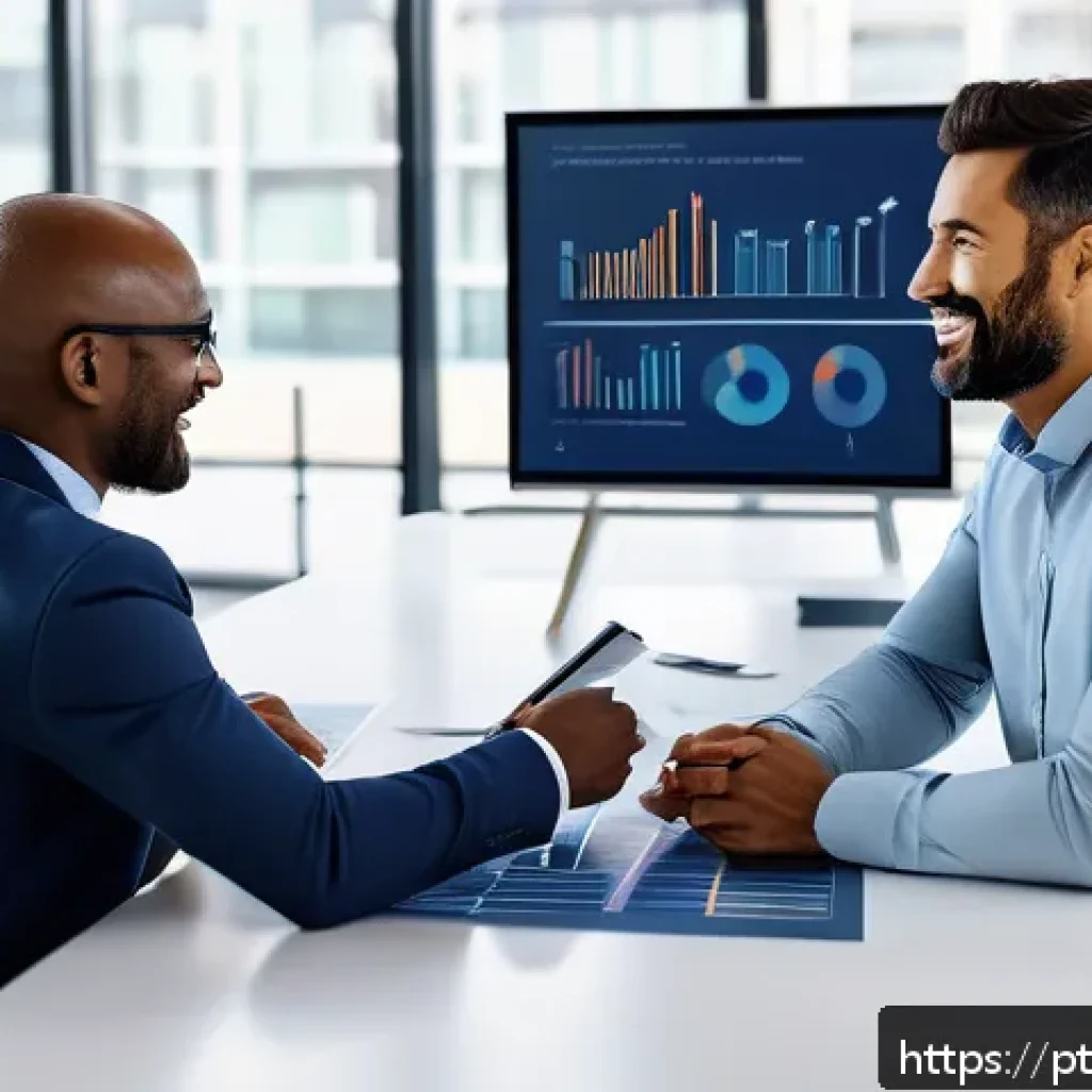 T자형 전문성과 경력 전환의 기회 - A diverse professional team collaborating in a modern office setting, featuring people of different ...