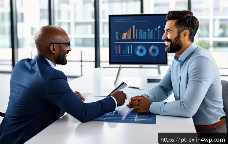 T자형 전문성과 경력 전환의 기회 - A diverse professional team collaborating in a modern office setting, featuring people of different ...