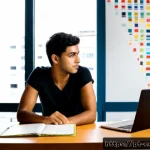 Home 23 T자형 전문성 개발을 위한 강의 추천 - Photorealistic modern learning studio in São Paulo, Brazil, a young Portuguese-speaking professional...